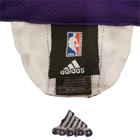 Los Angeles Lakers White Adidas Jacket - Picture 5 of 11